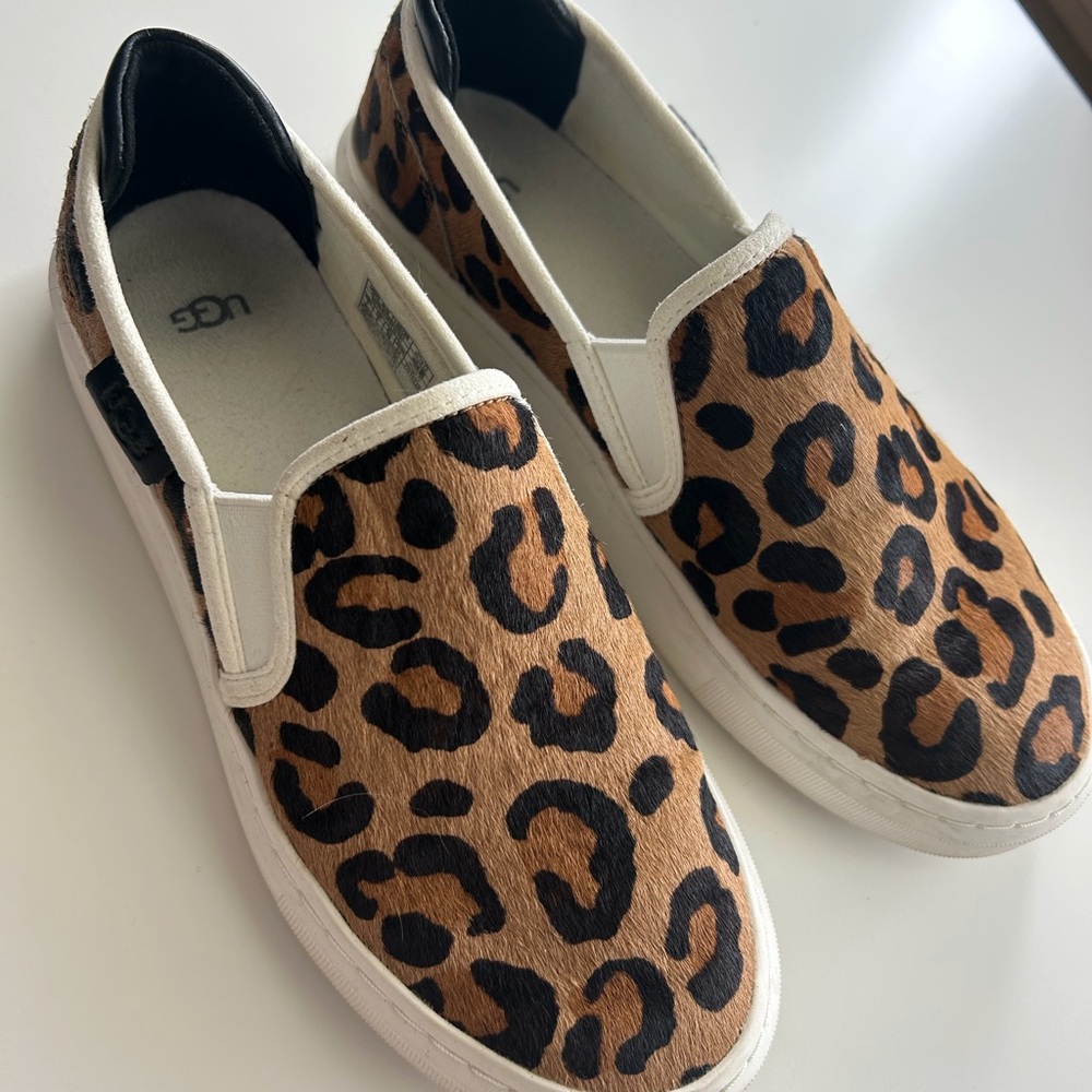UGG Leopard Print Slip-On Sneakers